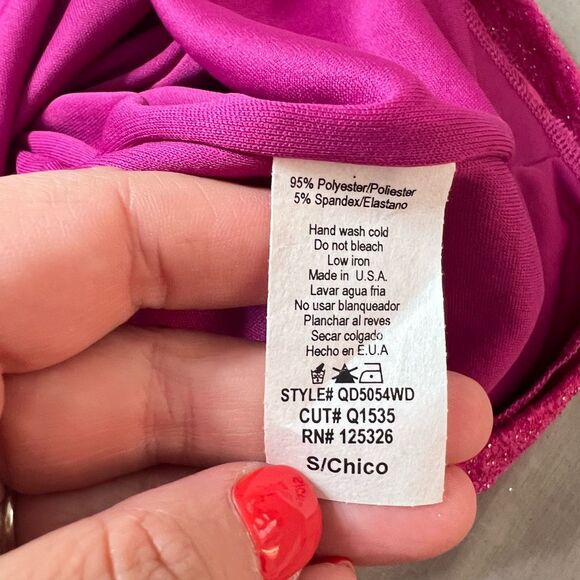 Windsor NWT One Shoulder pink Glitter Dress size small - Picture 11 of 12